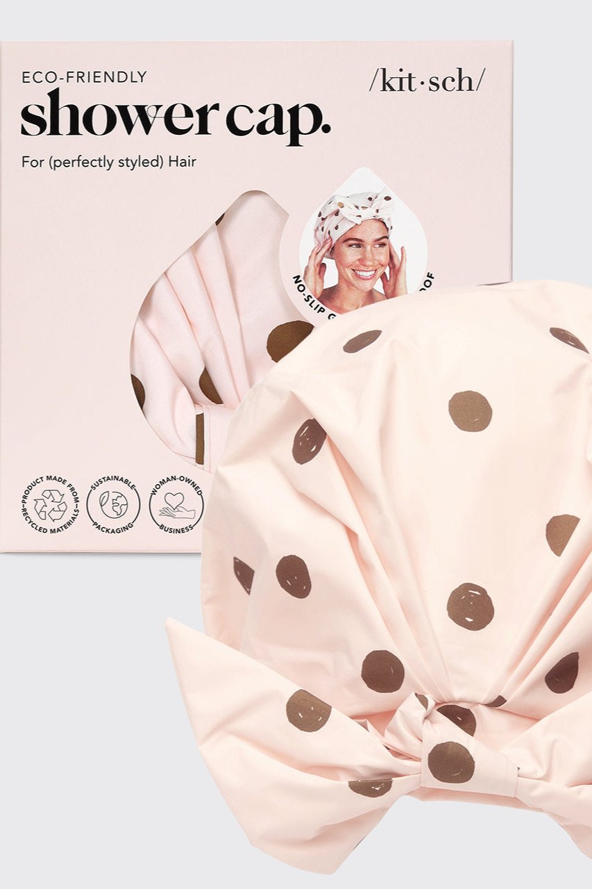 Luxury Shower Cap - Blush Dot - Bikini Crush Swimwear