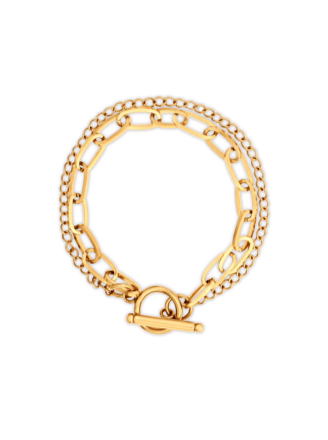 Arden Double Chain Toggle Bracelet - Bikini Crush Swimwear