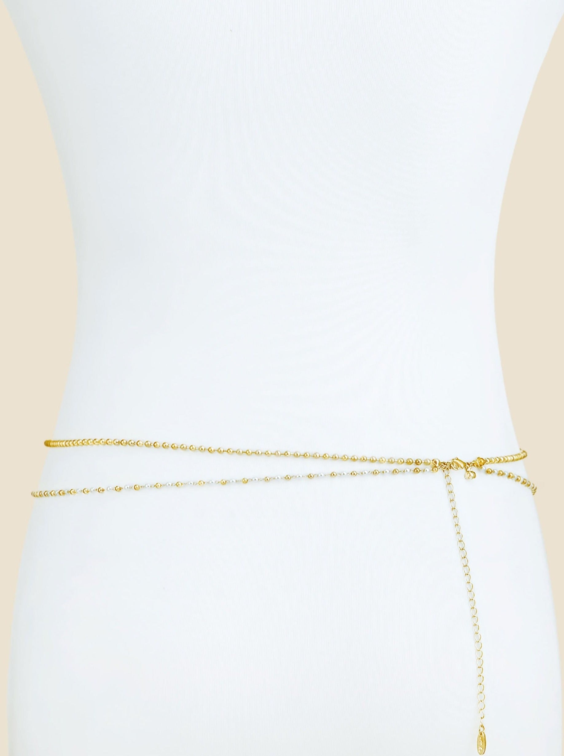 Pearl Strand Gold Body Chain - Bikini Crush Swimwear