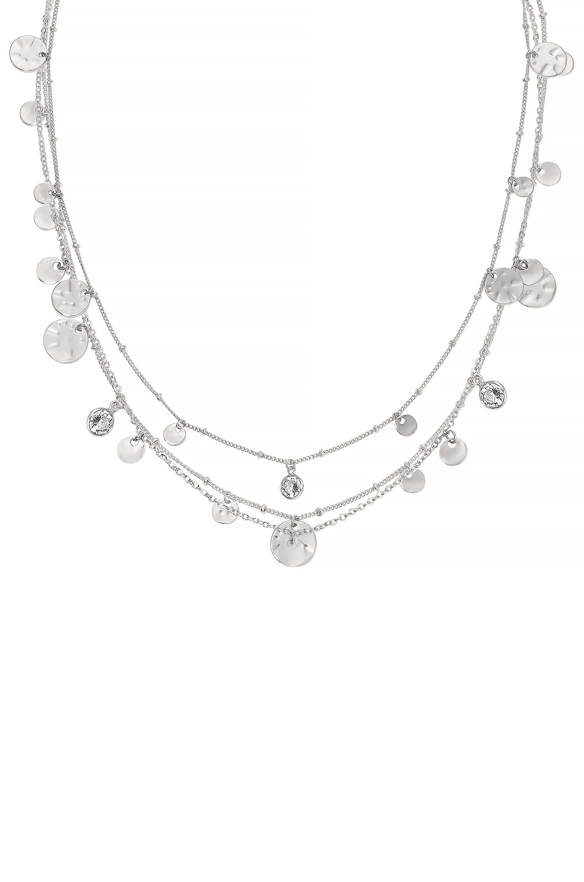 All in Layered Crystal Necklace Set