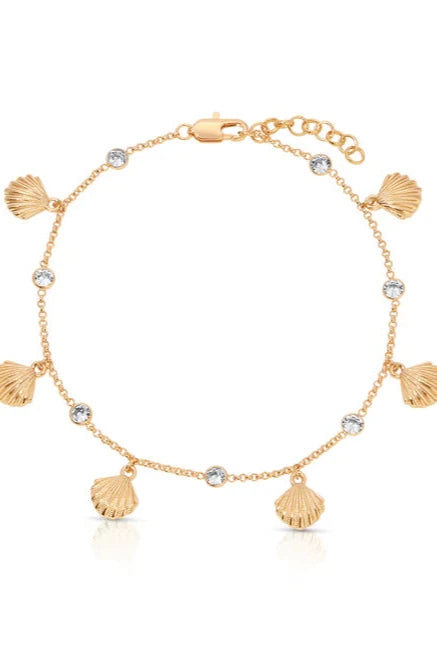 Scallop Shell Charm Anklet - Bikini Crush Swimwear