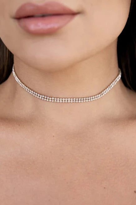 Crystal Simplicity Choker - Bikini Crush Swimwear