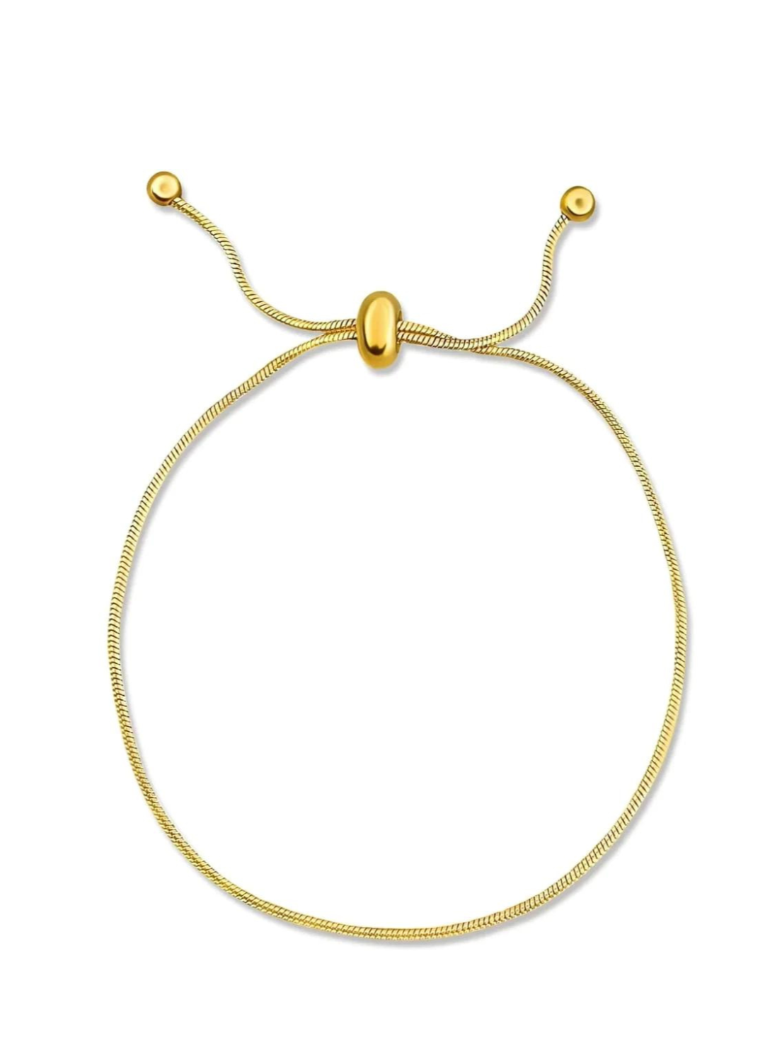 18k Lourdes Round Snake Chain Bracelet - Bikini Crush Swimwear