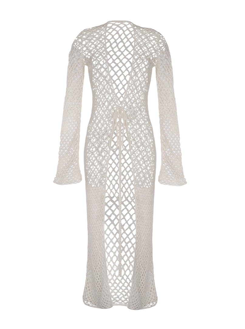 ELKI IVORY CROCHET DRESS - Bikini Crush Swimwear