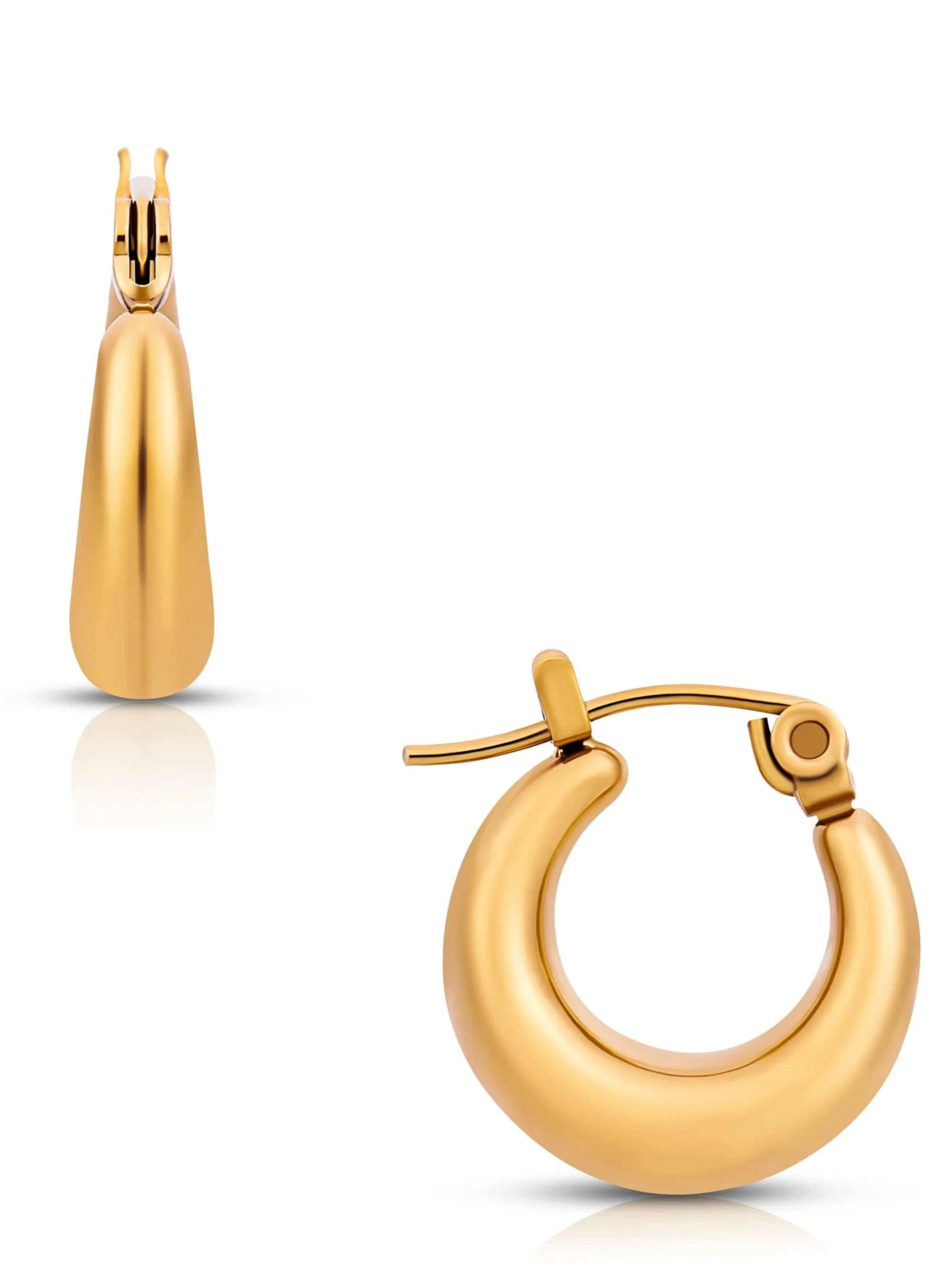 Ellie Vail earrings 18k Anastasia Huggie Hoop Earring