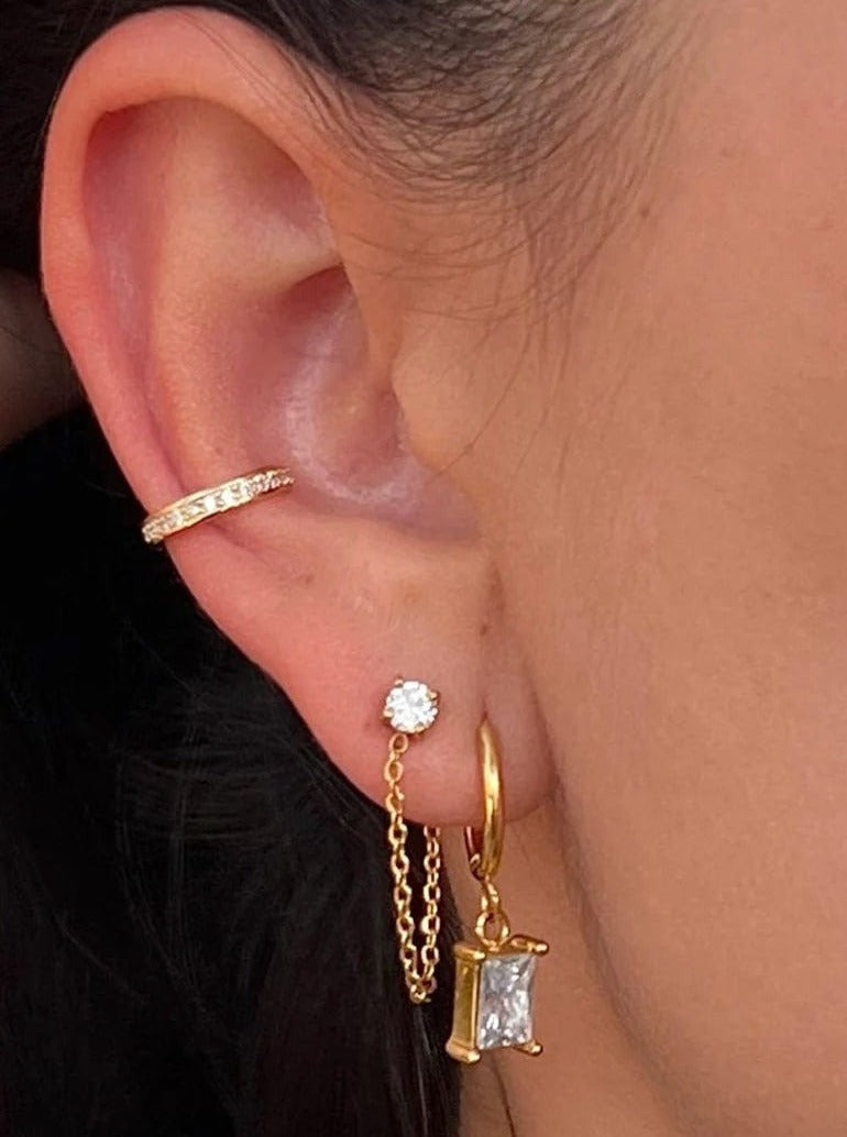 Ellie Vail earrings Sloane Chain Stud // EARRING