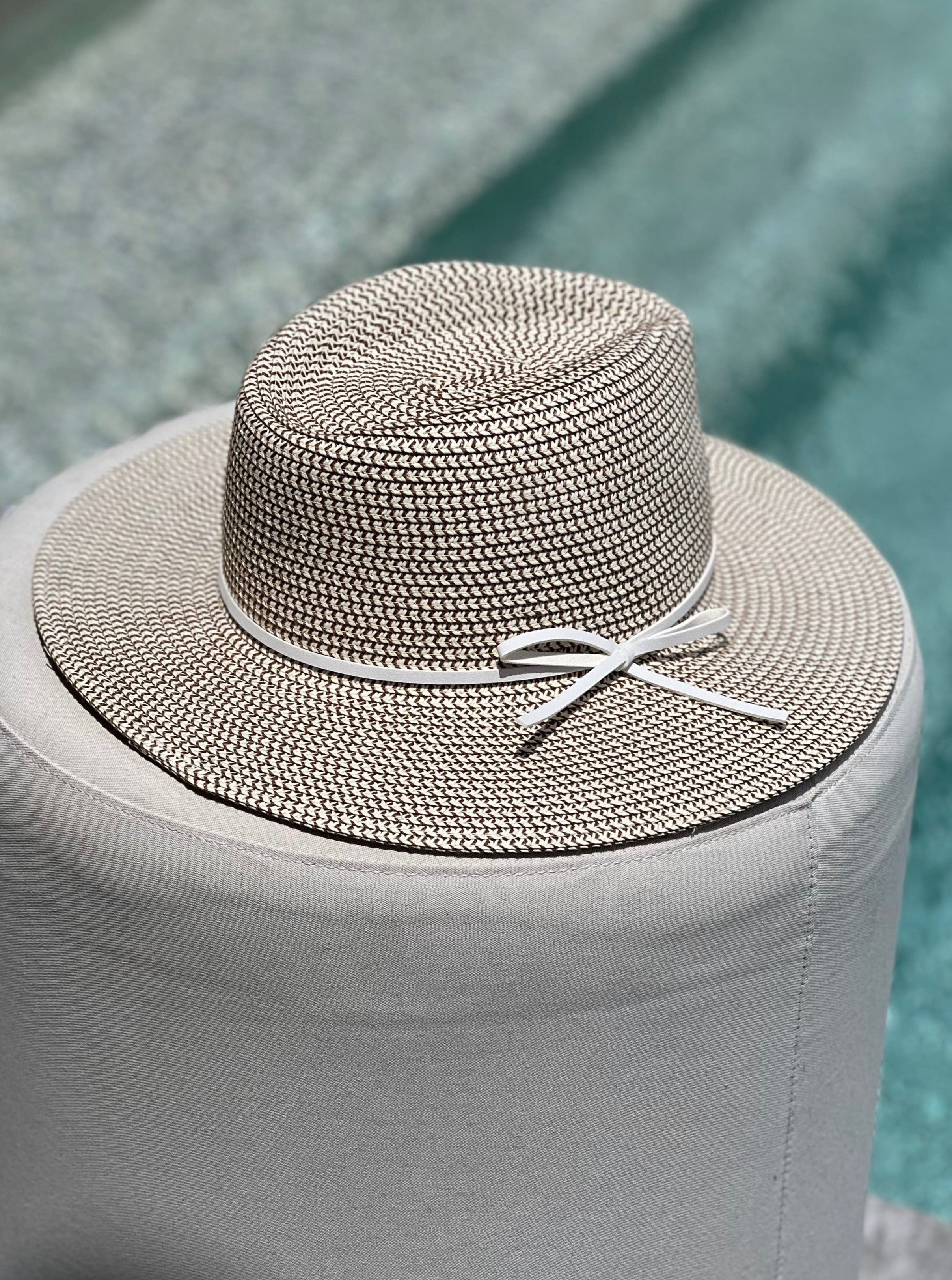 Nikki Beach hat White Tweed / One Size Esme // Hat (Brands We Love)