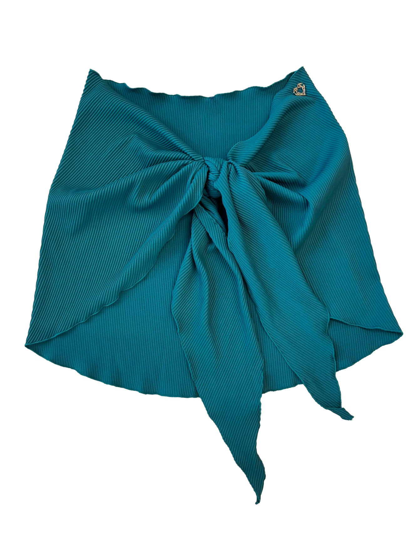 Teal Ribbed Sarong - Bikini Crush Swimwear