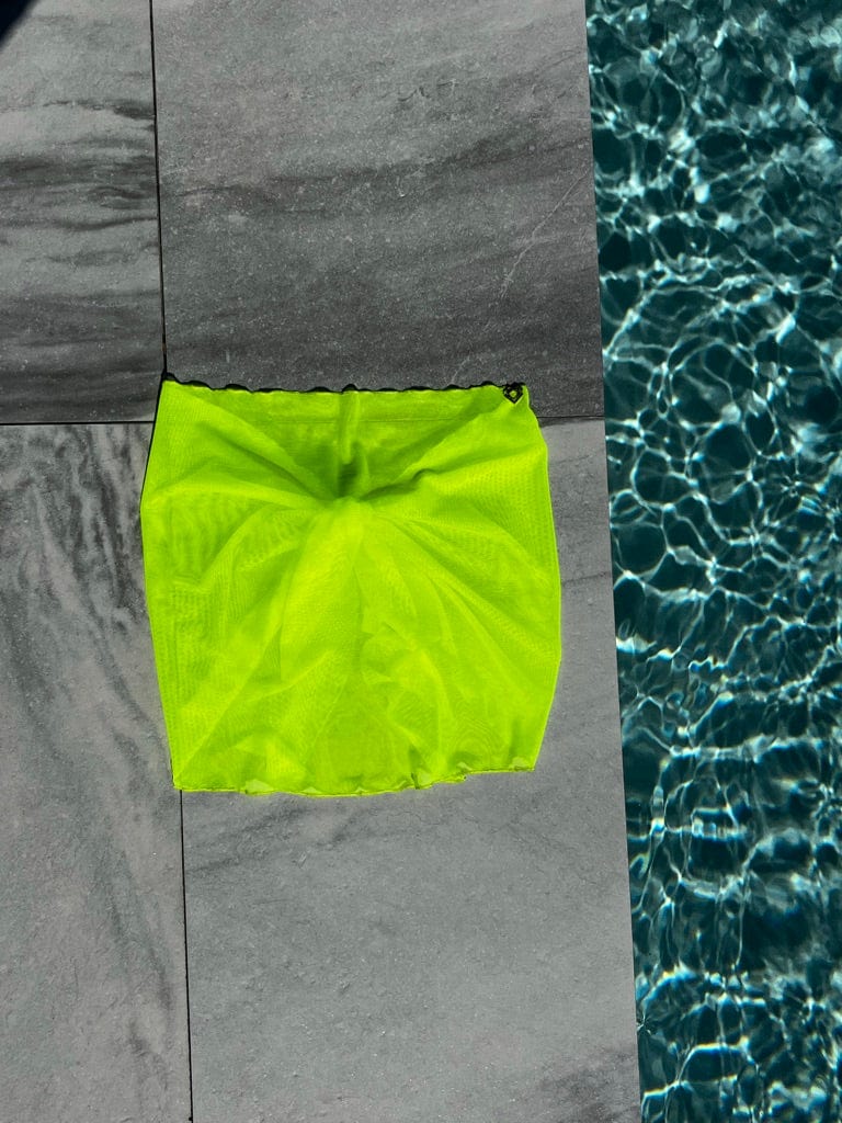 Bikini Crush Cover Ups Neon Lemon Crush Micro Sarong // Neon Lemon