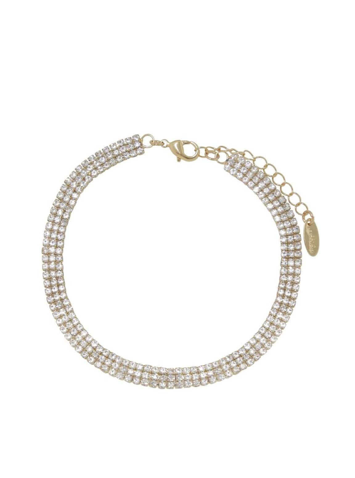 ettika anklet 18k GOLD SPARKLE RHINESTONE // ANKLET