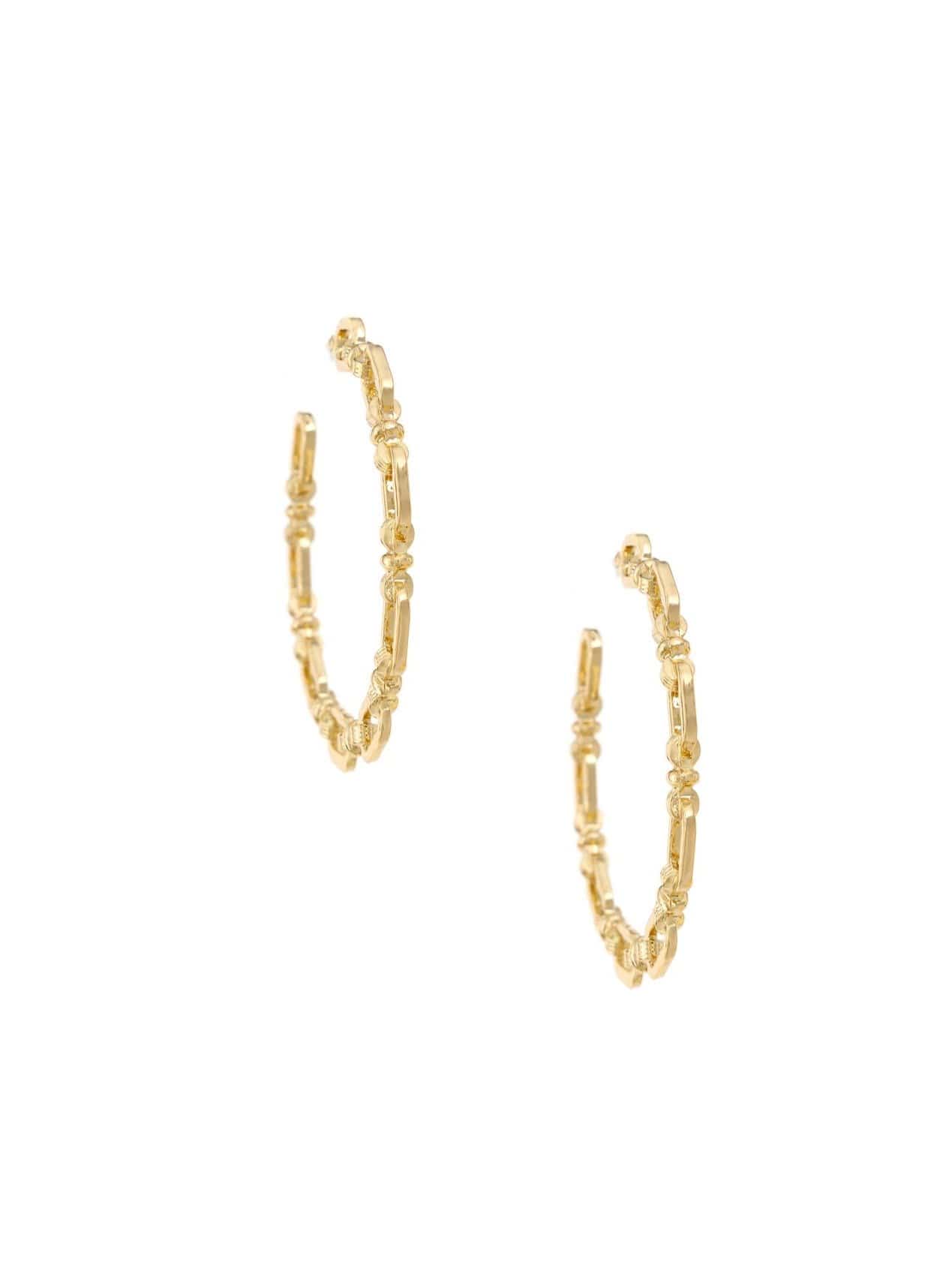 ettika earrings 18k GOLD GEOMETRY // HOOP EARRINGS