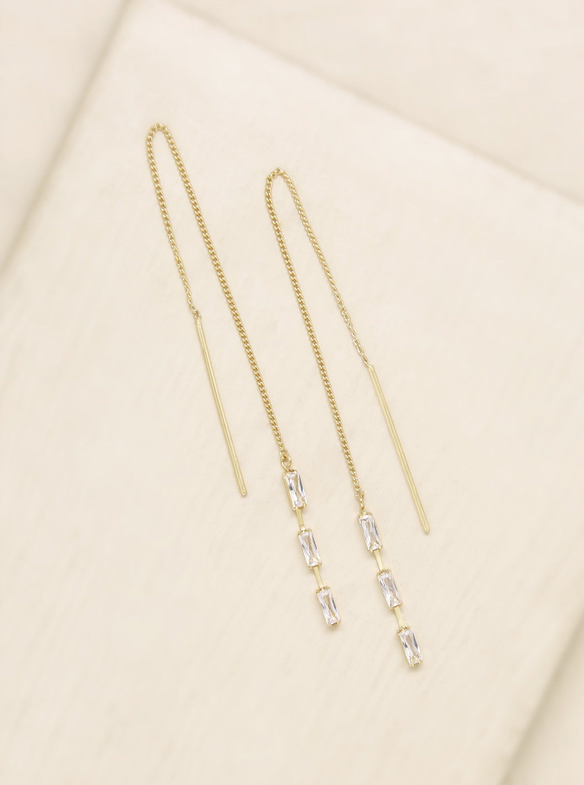 ettika earrings 18k GOLD THREADER  // EARRINGS